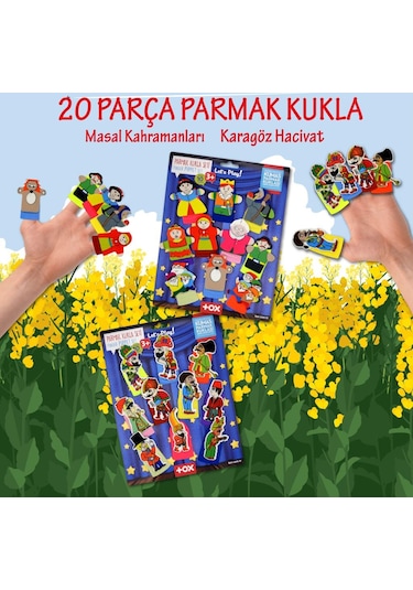 2 Set 20 Parça Tox Hacivat Karagöz ve Masal Kahramanları Parm
