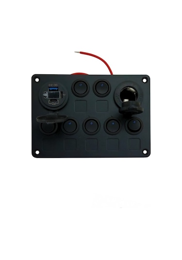 Shuıvan Switch Panel 7'li Usb Qc 3.0 Pd 12v Kombine Sigorta Paneli-1740