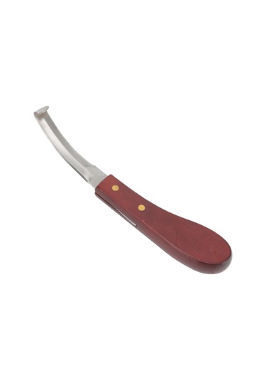 Kangvka Saçma Ayak Tamiri Aracı: Çift Taraflı Bıçaklı Sağ El Bıçağı, Paslanmaz Çelik, Ahşap Saplı, At Ve Hayvanlar İçin