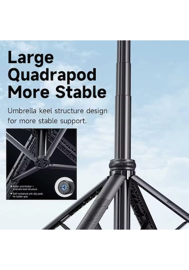 Kameralı Hareketli Tripod Selfie Çubuğu Telefon Tripodu 163cm