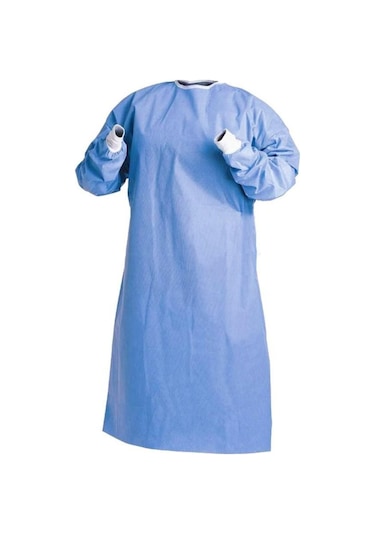 Tek Kullanımlık Hastane Doktor Önlük Mavi 50 Adet