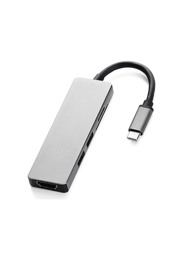 Daytona FC17 Type-c To Hdmı 2 Usb 3.0 Sd Tf 5in1 Çevirici Adaptör