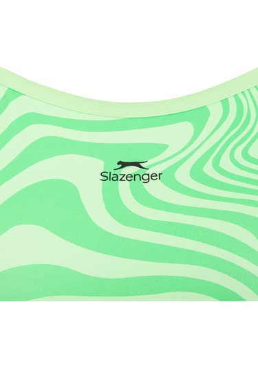 Slazenger Thinstrap Kadın Yüzücü Yeşil Mayo