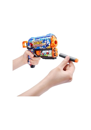 X-shot Skins Flux Sonic The Hedgehog 8 Mermili Sünger Dart Atan Silah 21 Cm Sonic Team