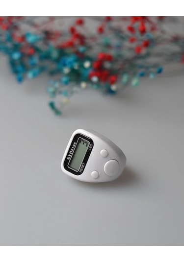Mini Işıklı Zikirmatik Beyaz