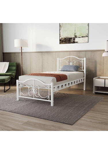 Aksviva Pero Tek Kişilik Ferforje Metal Karyola