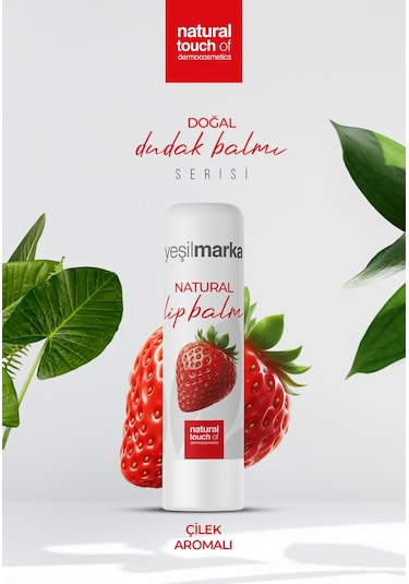 Yeşilmarka Çilek Doğal Dudak Balmı