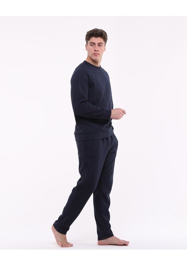 Bella Dossi Waffle Pijama Takımı Lacivert