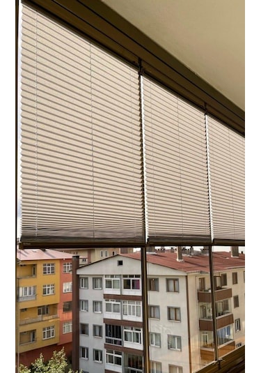 As Perde Keten Plise Perde Cam Balkon Pvc Uyumlu