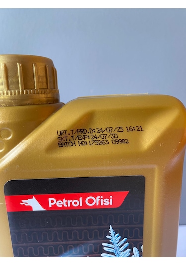 Petrol Ofisi Kırmızı Renk Organik Antifriz 1 Litre 07/2025 Üretim Kırmızı