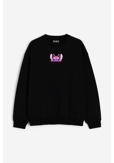 Ogc Stitch & Angel Kombin Sweatshirt Siyah