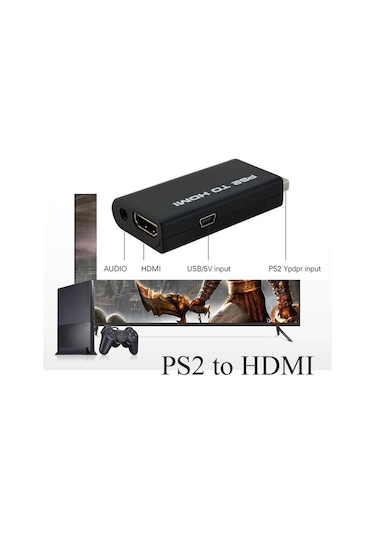 Ps2 To Hdmi Tv Kablosu Çevirici Adaptör Dönüştürücü Playstation 2