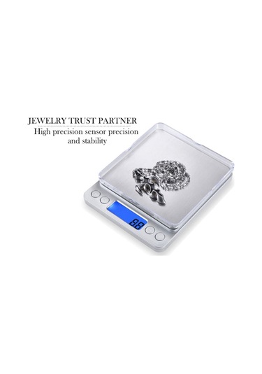 Dijital Hassas Mutfak Terazisi Hassas Tartı 2000 Gr./0.1 Gr. Hass Çok Renkli