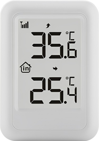 Geeroyoo Ts - Ft0401 Kablosuz Yüksek Hassasiyetli Tek Sürüklemeli Ev İç Ve Dış Mekan Sıcaklık Sensörü, Asılabilir Veya Dik Olarak Yerleştirilebilir