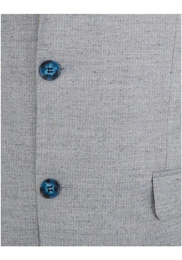 Uki Mavi Casual Mono Yaka Ceket Mavi