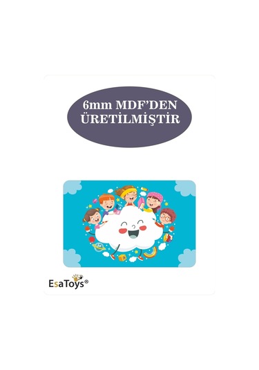 Ahşap 54 Parça Çocuk Puzzle-87