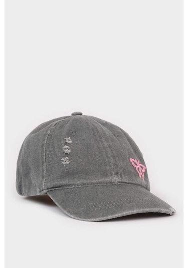 DeFacto Kız Çocuk Nakışlı Cap Şapka C0585A825SMGR103