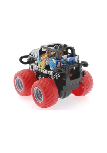 Die Cast Off Road Dev Kırmızı Teker Araba
