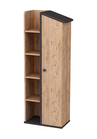 Arnetti Valerin Kitaplık Raflı Kitaplık Atlantik Çam Antrasit
