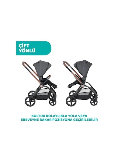 Chicco Mysa Bebek Arabası Black Satın 05087026450000