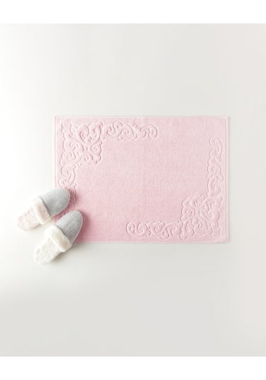 Orlena %100 Pamuk Ayak Havlusu - Pudra - 50x70 Cm Pudra