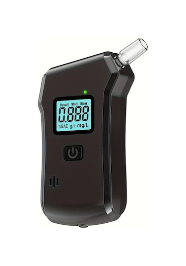 Motion003 Profesyonel 0.20 Bac Alkol Test Cihazı 1 Adet Cihaz + 5 Nozul Yüksek Doğruluklu Taşınabilir Lcd Ekran Abs Gövde Aaa Pil
