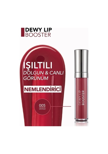 Flormar Dewy Lip Booster Dudak Dolgunlaştırıcı Gloss 005 Vintage