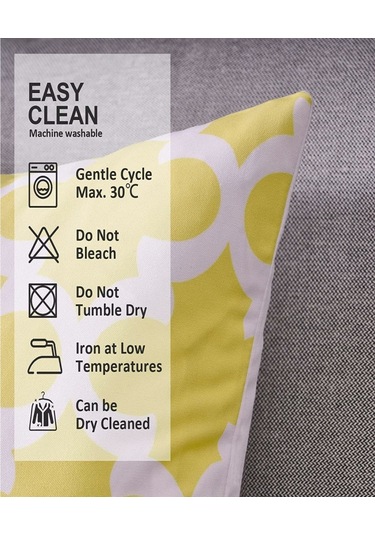 Tuval Kare Dekoratif Yastık Minder Kılıfı, 18 18 İnç, 6 Adet 008 Çok Renkli