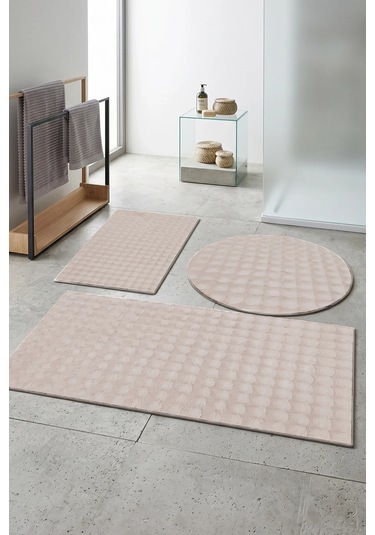 Banyo Paspası Kaymaz Taban Peluş Bubble 50x50 Cm Çok Renkli