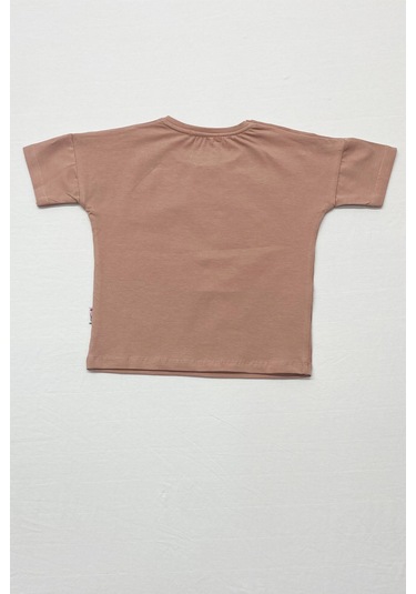 Kız Çocuk Eşofman Takımı Çizgili İspanyol Paça B17 Pudra