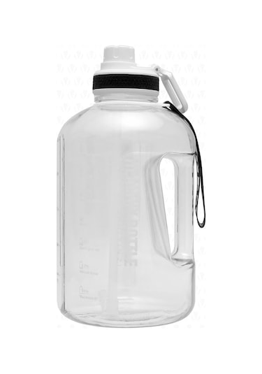 Winta Bpa Içermez Motivasyonel Su Matarası 2.5 Lt Beyaz Su Matara Beyaz