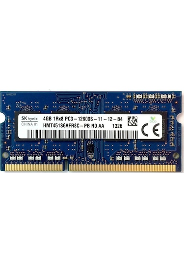 Hynix HMT451S6AFR8C-PB 4 GB DDR3 1600 MHz CL11 Notebook Ram
