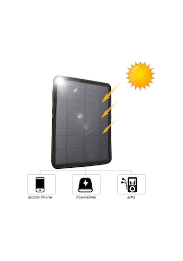 Besthome1 5.3w Tek Kristal Silikon Güneş Paneli - Ip65 Su Geçirmez Usb Şarj Cihazı