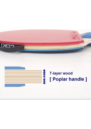 Loki Loki Wang Hao İkili Masa Tenisi Raket +kılıf+ Top Set