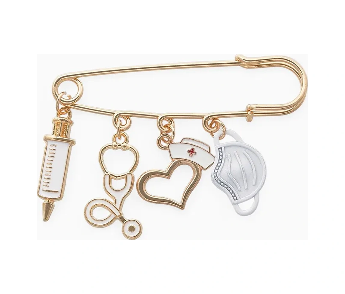 Queen Fair Doktorlar İçin Şık Kadın Broş İğnes 170211256 Beyaz