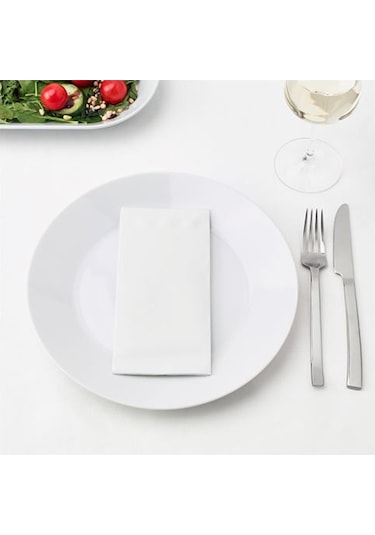 Servis Peçete 38x38 cm 25 Adet Beyaz Renkli Peçete