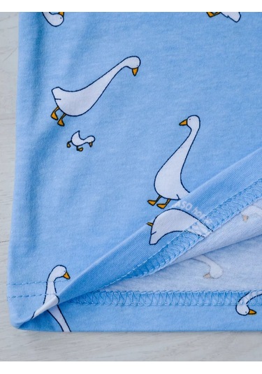 Maso Home Kız Çocukları İçin Pantolonlu Pijama 235898342 Açık Mavi