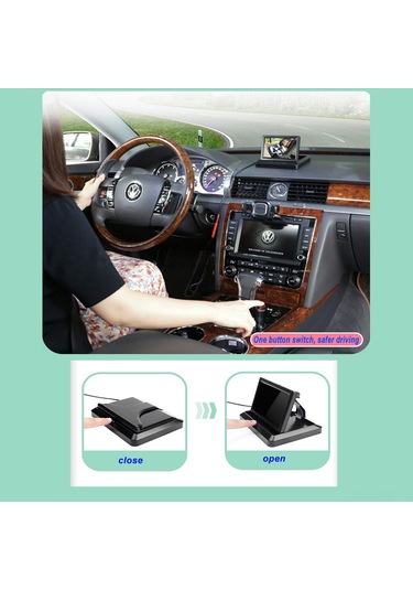5.0 İnç Katlanabilir Bebek Araba Monitörü Bebek Hazinesi Geri Görüş Kamerası Katlanabilir Bebek Monitörü + Braket Kamera