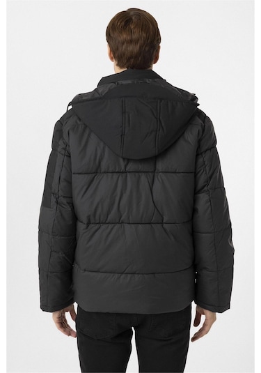 Süvari Siyah Slim Kapitone Mont-34883 Siyah