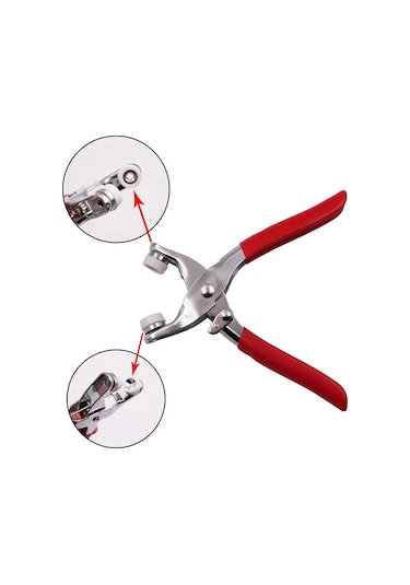 Metal Çıt Çıt Çakma Makinesi El Tipi + Metal Çıt Çıt Seti 100 A