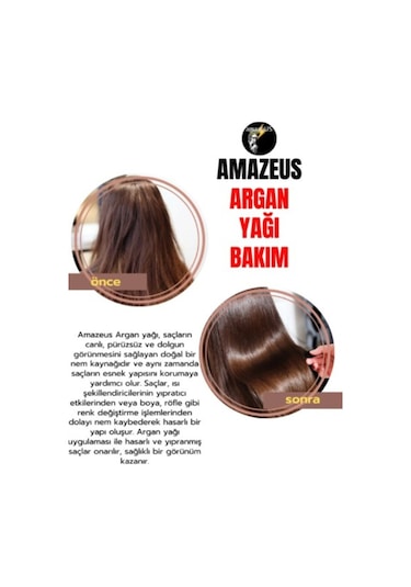 Amazeus Argan Yağı 2'li %100 Saf Ve Doğal-soğuk Pres Besleyici Etki 2x20 Ml / 1.4 Fl Oz