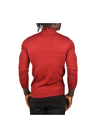 Deepsea Erkek Bordo Yarım Balıkçı Yaka Tüylenmeyen İnce Triko Kazak 2505502 Bordo Deepsea Erkek Bordo Yarım Balıkçı Yaka Tüylenmeyen İnce Triko Kazak 2505502 Bordo