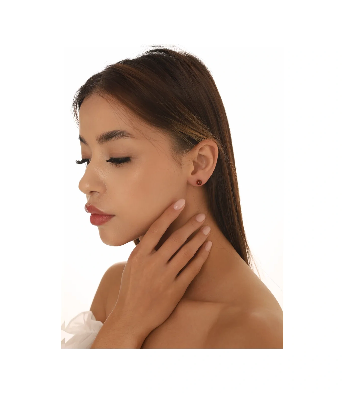 Serebranyj Dom Doğal Kehribarlı Gümüş Zambağları 197256525 Altın