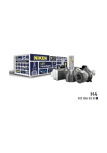 H4 Led Xenon Far Ampulü Nova Niken 12000 Lümen