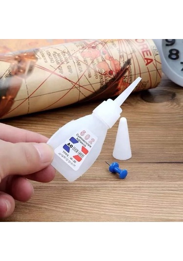 3 Adet 502 Süper Yapıştırıcı Anında Saniye Kuruma Japon 20g Hızlı Güçlü Yapışkan Ofis Malzemeleri Deri Cam Metal Çok Dayanıklı