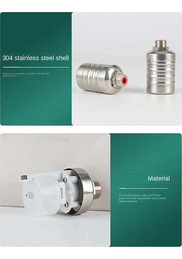 Adet Su Seviyesi Kontrol Şamandıra Vanası Su Tankı İçin 3/4 İnç Tarafı GÜMÜŞ Çok Renkli