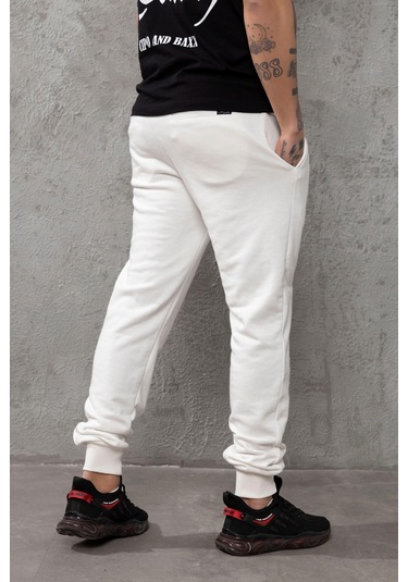 Cr156 Restoration Baskılı Erkek Eşofman Altı Ekru