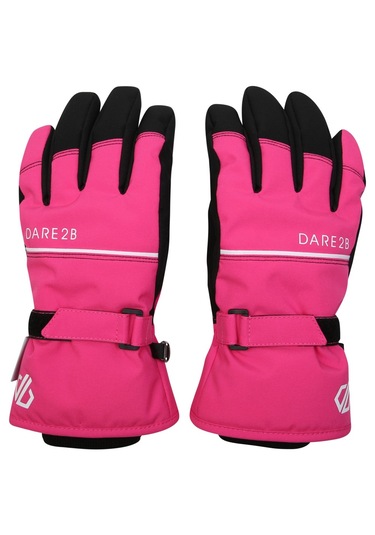 Dare2b Restart Waterproof Çocuk Kayak Eldiveni Pembe