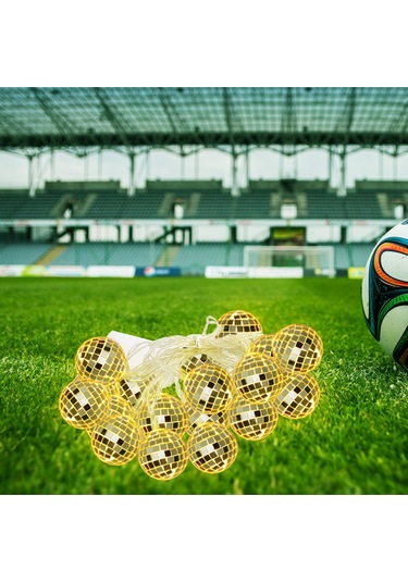 Kangvka 1.8m 10 Led Sabit Aydınlatmalı Islak Beyaz Cam Kule Mosaic Top Işık Zinciri 2xaa Pil Gerekiyor, Pil Dahil Değil Ilık Beyaz