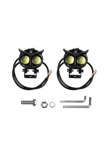 Xindoker Alüminyum 30-45w 12-85v Ip65 Su Geçirmez Led Farlar, Beyaz Sarı Işık, Moto Atv Kamyonet Uyumlu, Demirleme Aksesuarlar Eşliğinde Çiftli Set Siyah Konoid Mermi Şekli